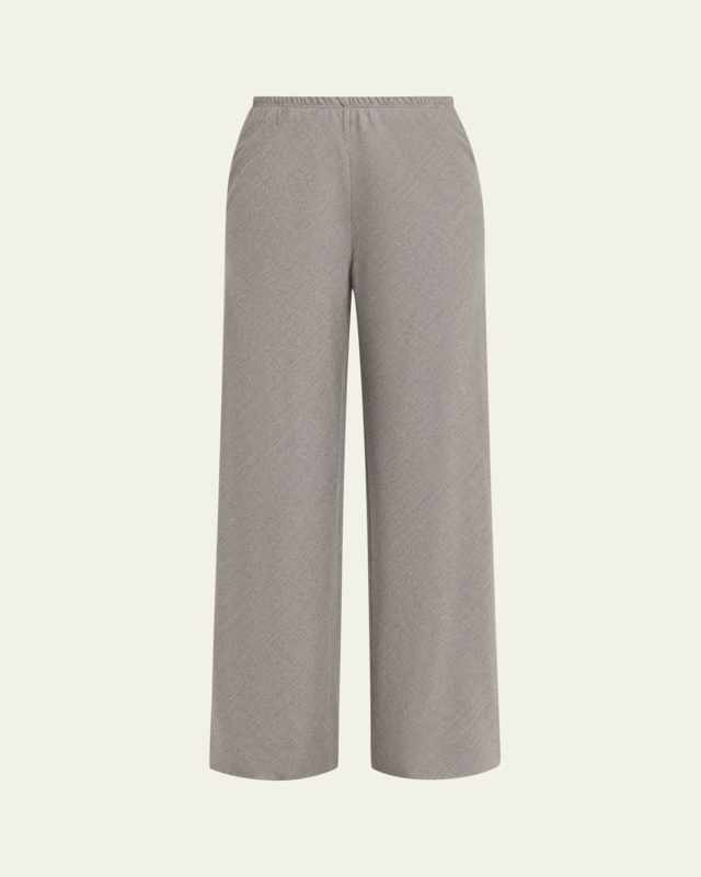 Bias-Cut Wide-Leg Trousers